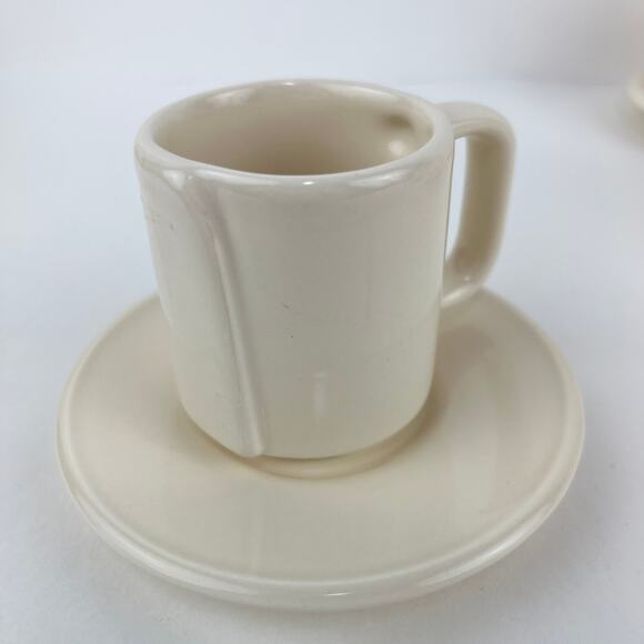 Vintage Claudia Shwide Espresso Cappachino Cup and Saucer 3.75 oz Set of 5 - Picture 3 of 6